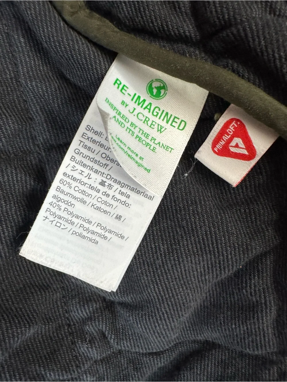 J.‎ Crew Quilted Dark Olive Vest with Stand Collar